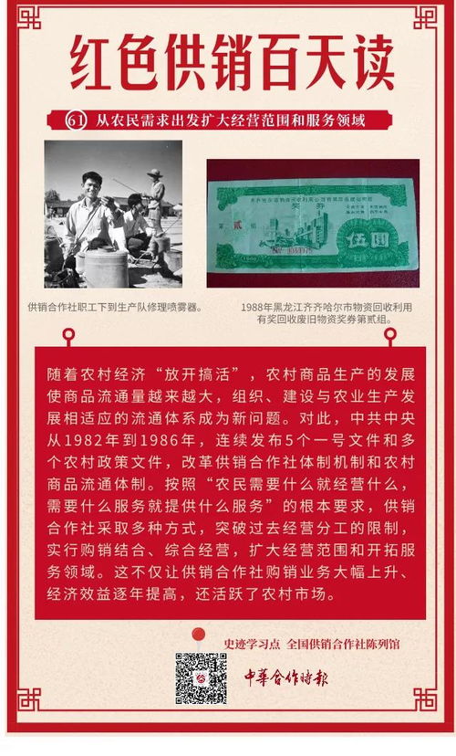 中農集團黨史學習教育專題二 紅色供銷百天讀61 從農民需求出發擴大經營范圍和服務領域